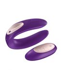 Вібратор для пар Satisfyer Double Plus Remote з пультом ДК та двома моторчиками Фіолетовий, SO2021 SO2021 фото