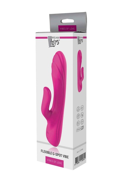 Вибратор для стимуляции точки G и клитора Dream Toys VIBES OF LOVE FLEXIBLE G-SPOT VIBE , DT21799