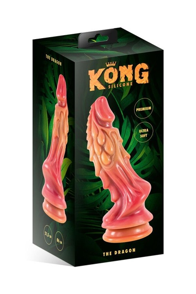 Фэнтезийный фаллоимитатор Kong Silicone The Dragon SO9938