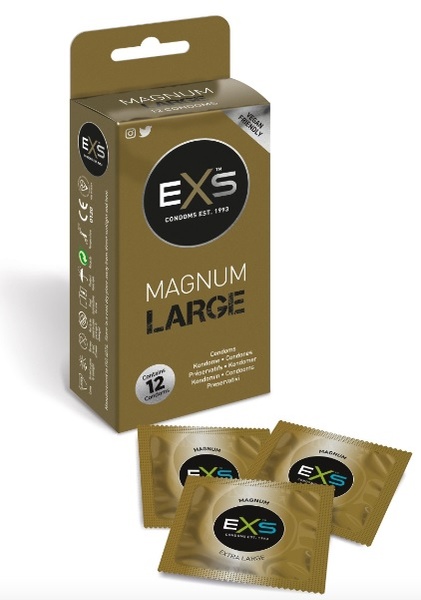 Презервативи EXS Magnum Large 12 Pack, EXS00240 EXS00240 фото