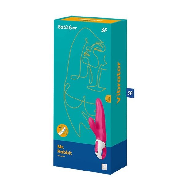 Мощный вибратор-кролик Satisfyer Vibes Mr. Rabbit, два мотора, литой силикон, 12 режимов работы Розовый SO2199 SO2199 фото