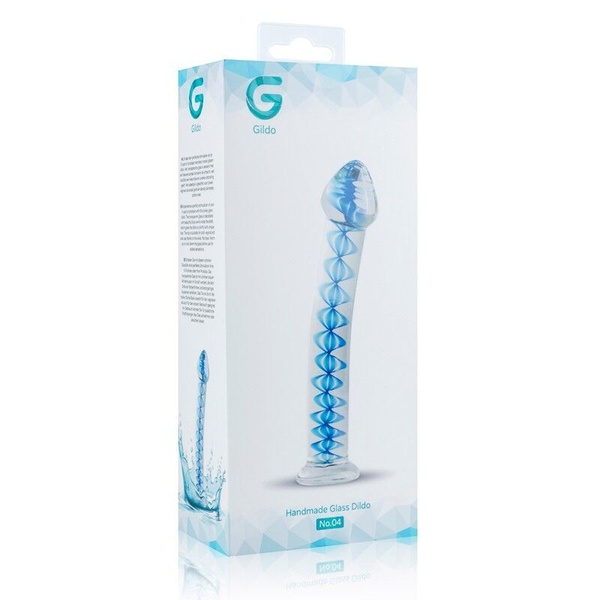 Стеклянный дилдо Gildo Glass Dildo No. 4, для точки G и простаты SO8890