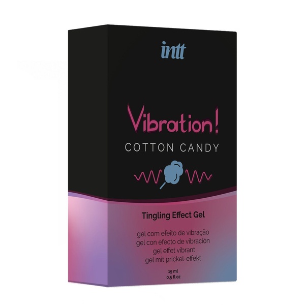 Рідкий вібратор Intt Vibration Cotton Candy (15 мл), густий гель, дуже смачний, діє до 30 хвилин , SO9812 SO9812 фото