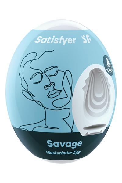 Самозмащувальний мастурбатор Satisfyer Masturbator Egg Savage, T360153