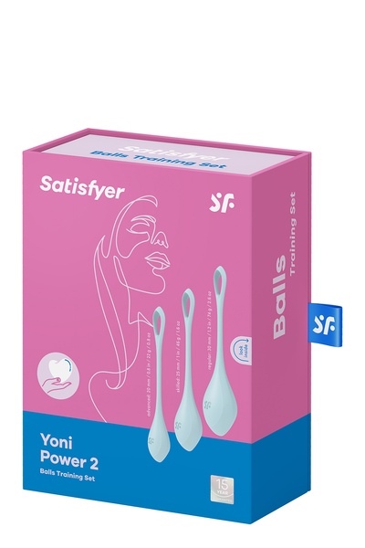 T360189 Набор вагинальных шариков Satisfyer Yoni Power 2 light blue , T360189