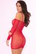 ПЛАТЬЕ В СЕТОЧКУ BAD INTENTIONS FISHNET DRESS RED, OS , 7227029RED