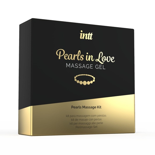 Набор для жемчужного массажа Intt Pearls in Love: ожерелье и силиконовый массажный гель SO2928 SO2928 фото