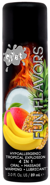 Разогревающий лубрикант Wet Fun Flavors Tropical Fruit Explosion (мультифрукт) 89 мл , WT43061