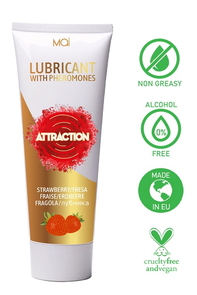 Лубрикант з феромонами MAI lubricant STRAWBERRY 75 ML , T252147