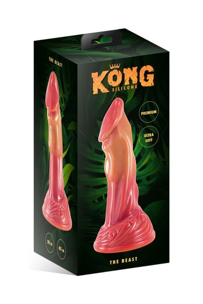 Фэнтезийный фаллоимитатор Kong Silicone The Beast SO9940