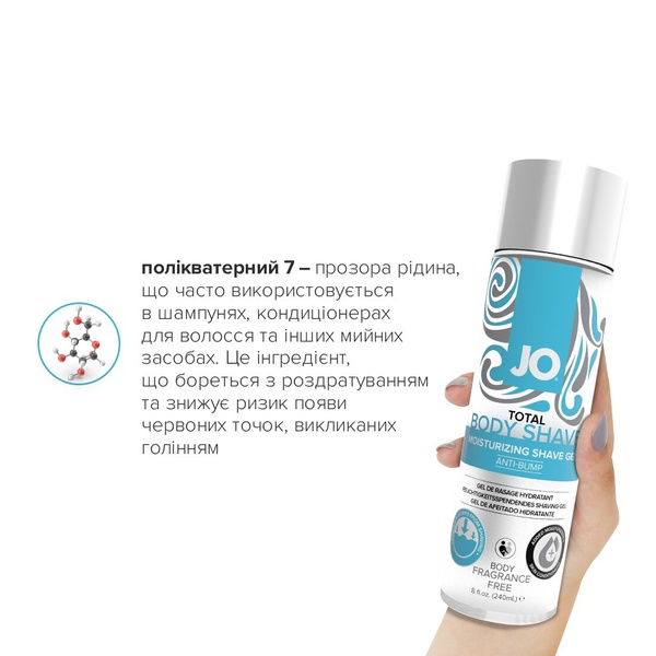 Гель для бритья System JO TOTAL BODY - Anti-bump Intimate Shaving Gel (240 мл) увлажняющий SO1779 SO1779 фото