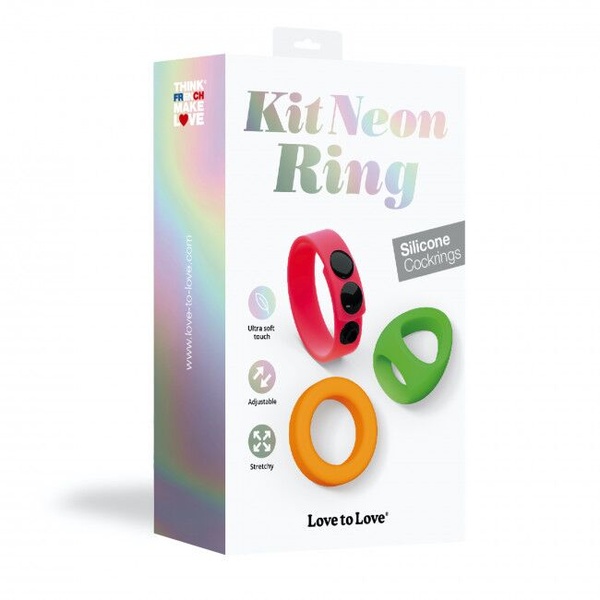 Набор ярких эрекционных колец Love To Love NEON RING KIT SO5082 SO5082 фото