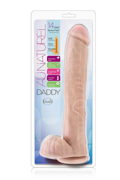 Фалоімітатор гігант кібершкіра au NATUREL DADDY 14INCH SENSA FEEL , T331174