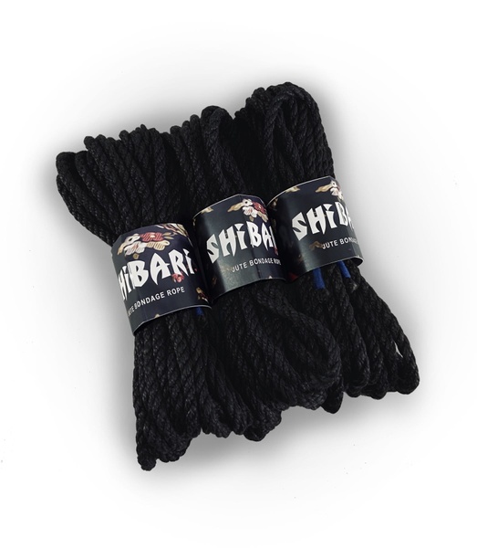 Джутовая веревка для Шибари Feral Feelings Shibari Rope, 8 м черная SO4004 SO4004 фото