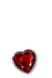 Анальний корок з каменем A&E RED HEART GEM ANAL PLUG SMALL , T840565