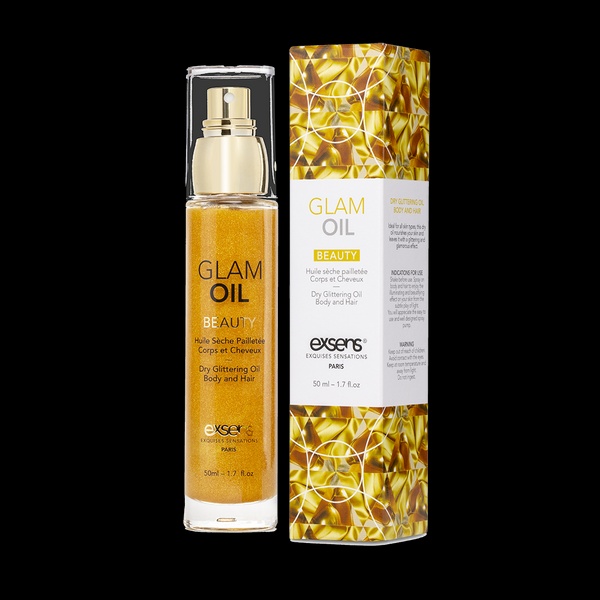 Олія для тіла з блиском EXSENS Glam Oil 50мл, з мигдальною олією, без парабенів і феноксіетанолу , SO2363 SO2363 фото