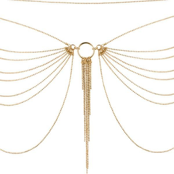 Цепочка на трусики или лиф Bijoux Indiscrets MAGNIFIQUE Waist Chain - Gold, украшение на тело Золотистый SO2660 SO2660 фото