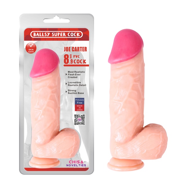 Фаллоимитатор на присоске Ballsy super cock 8.9 Chisa 22см / 5см , 61517