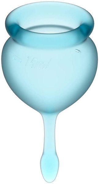 T360906 менструальні чаші Satisfyer Feel good Menstrual Cup light blue , T360906