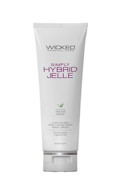 Лубрикант на водной/силиконовой основе WICKED SIMPLY HYBRID JELLE 120ML , T252142