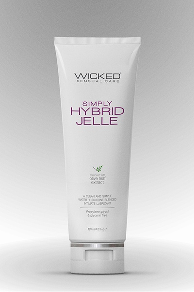 Лубрикант на водной/силиконовой основе WICKED SIMPLY HYBRID JELLE 120ML , T252142