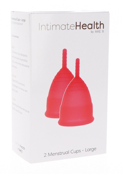 Менструальные чаши Mae B Intimate Health 2 Large Menstrual Cups , MB10952