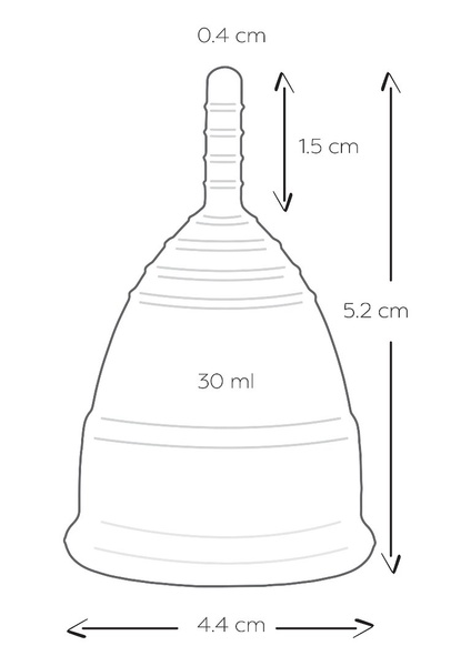 Менструальні чаші Mae B Intimate Health 2 Large Menstrual Cups, MB10952