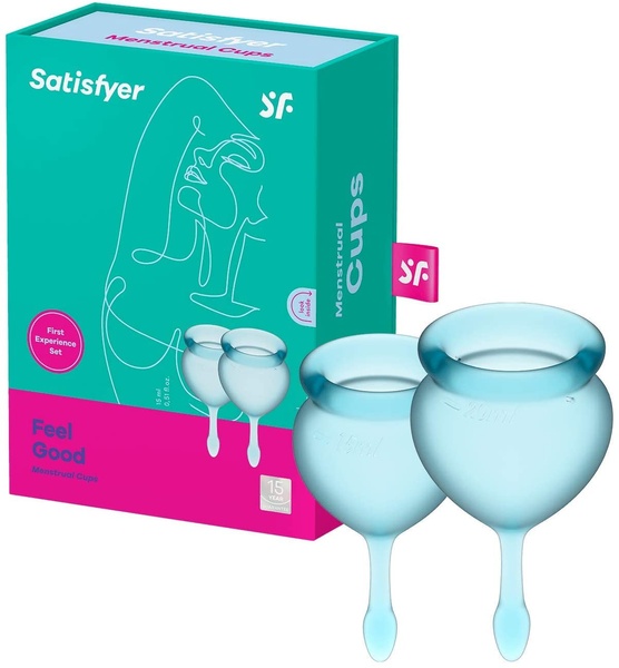 Менструальные чаши Satisfyer Feel good Menstrual Cup light blue , T360906