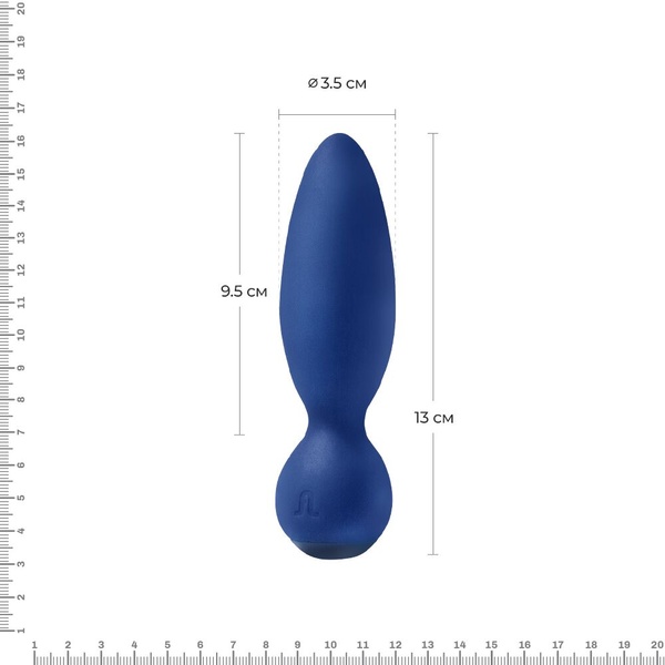 Анальная вибропробка Adrien Lastic Little Rocket макс. диаметр 3,5см, soft-touch SO4482 SO4482 фото