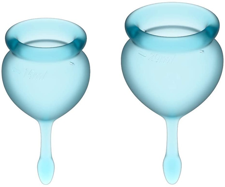 T360906 менструальні чаші Satisfyer Feel good Menstrual Cup light blue , T360906