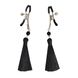 Зажимы для сосков Art of Sex - Nipple clamps Black Tassels SO5856 SO5856 фото 1