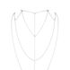 Ланцюжок для спини Bijoux Indiscrets Magnifique Back and Cleavage Chain - Silver, прикраса для тіла Сріблястий, SO2655 SO2655 фото 2