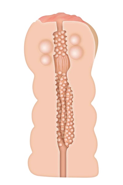 Мастурбатор с внутренними шариками A&E ADAMS TIGHT STROKER MASSAGE BEADS , T840564