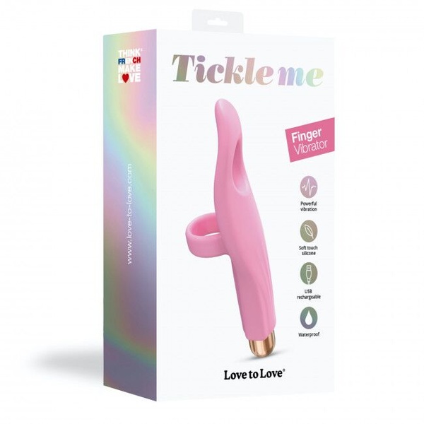 Вибратор на палец Love To Love Tickle me - BABY PINK перезаряжаемый, 3 варианта использования SO5092 SO5092 фото