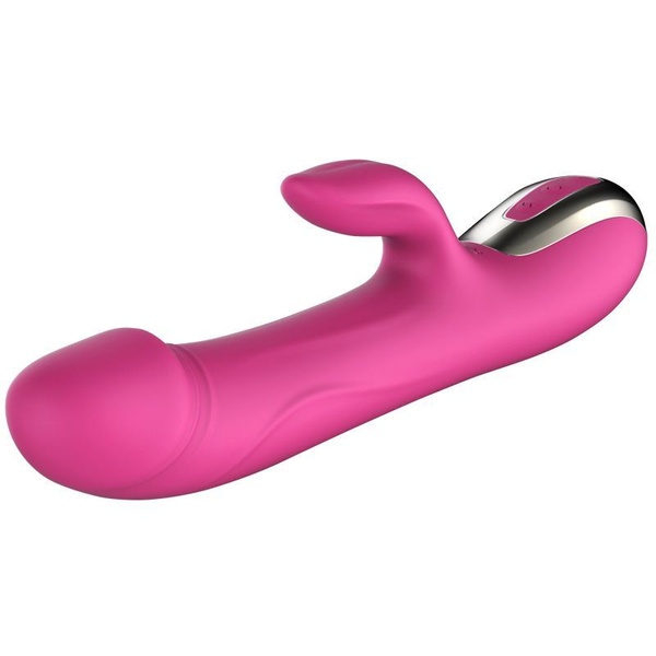 Вібратор-пульсатор Leten Automatical Thrusting Vibrator з підігрівом, що перезаряджається, 10 режимі Рожевий, SO2128 SO2128 фото