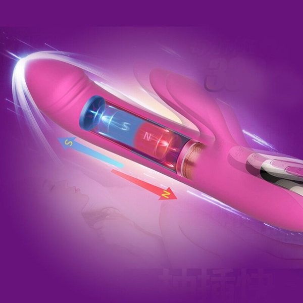 Вібратор-пульсатор Leten Automatical Thrusting Vibrator з підігрівом, що перезаряджається, 10 режимі Рожевий, SO2128 SO2128 фото