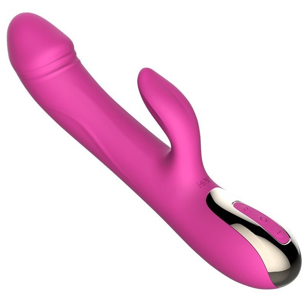 Вибратор-пульсатор Leten Automatical Thrusting Vibrator с подогревом, перезаряжаемый, 10 режимов Розовый SO2128 SO2128 фото