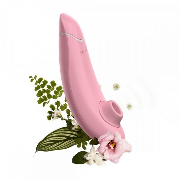 Безконтактний кліторальний стимулятор Womanizer Premium ECO з біо матеріалів, PINK , W44073