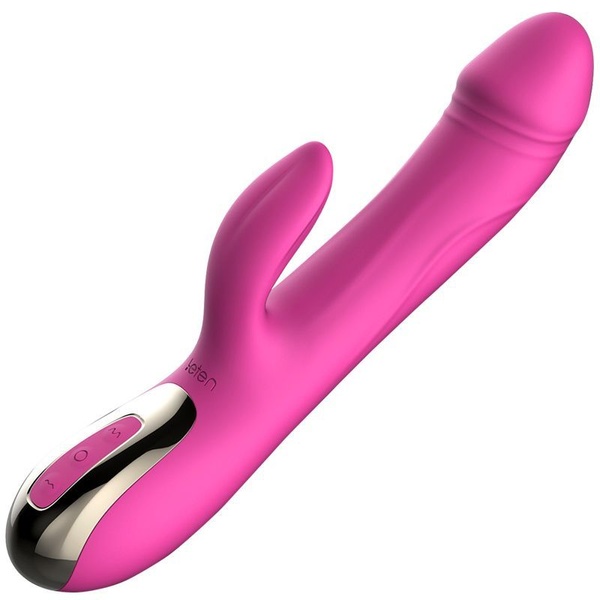 Вибратор-пульсатор Leten Automatical Thrusting Vibrator с подогревом, перезаряжаемый, 10 режимов Розовый SO2128 SO2128 фото