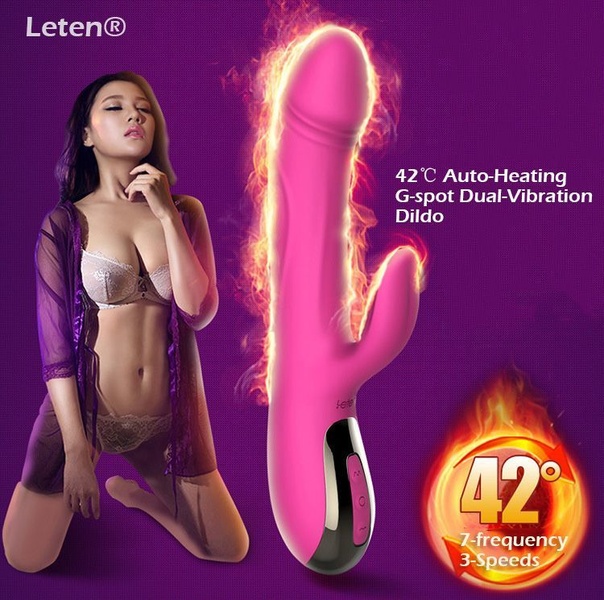 Вібратор-пульсатор Leten Automatical Thrusting Vibrator з підігрівом, що перезаряджається, 10 режимі Рожевий, SO2128 SO2128 фото