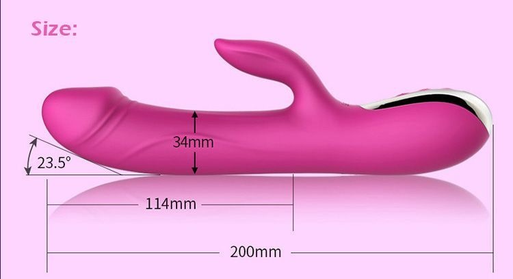 Вібратор-пульсатор Leten Automatical Thrusting Vibrator з підігрівом, що перезаряджається, 10 режимі Рожевий, SO2128 SO2128 фото