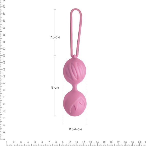 Вагинальные шарики Adrien Lastic Geisha Lastic Balls Mini Pink (S), диаметр 3,4 см, масса 85 г Розовый AD40431 AD40431 фото