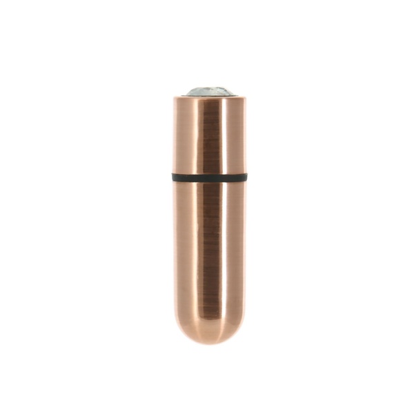 Вибропуля PowerBullet First-Class Bullet 2.5″ with Key Chain Pouch, Rose Gold, 9 режимов вибрации Розовое золото SO6847 SO6847 фото