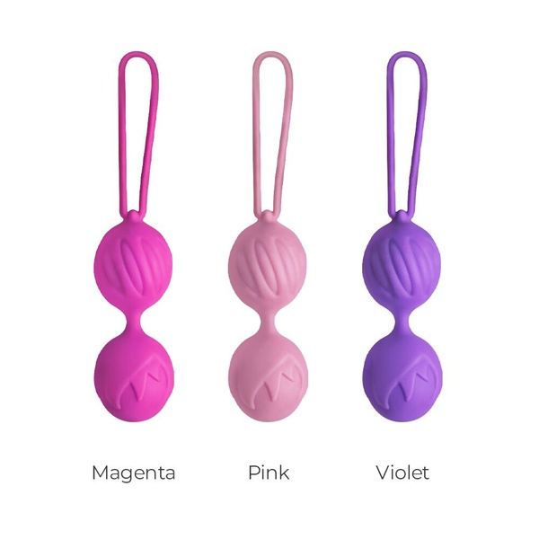 Вагінальні кульки Adrien Lastic Geisha Lastic Balls Mini Pink (S), діаметр 3,4 см, маса 85 г Рожевий, AD40431 AD40431 фото