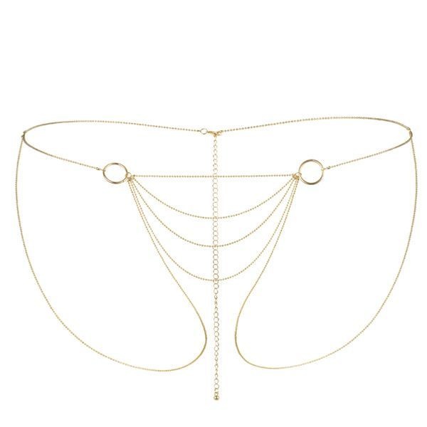 Цепочка-трусики Bijoux Indiscrets Magnifique Bikini Chain – Gold, украшение для тела Золотистый SO2662 SO2662 фото