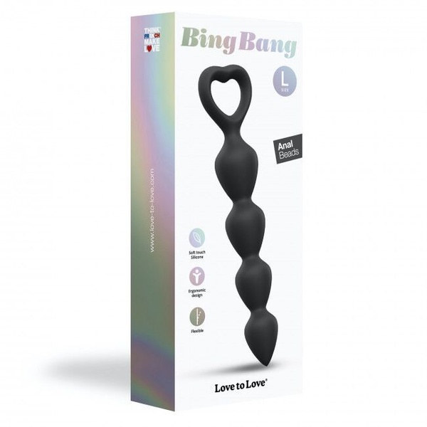 Анальная цепочка Love To Love BING BANG L - BLACK ONYX Черный SO5083 SO5083 фото