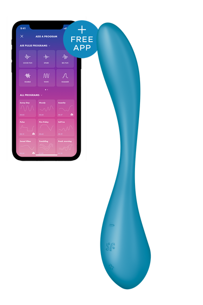 Мультивібратор SATISFYER G-SPOT FLEX 5+ PETROL керування телефоном, T360470