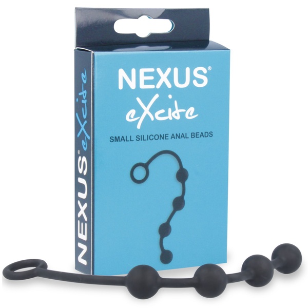 Анальные шарики Nexus Excite Small Anal Beads, силикон, макс. диаметр 2см Черный SO1767 SO1767 фото