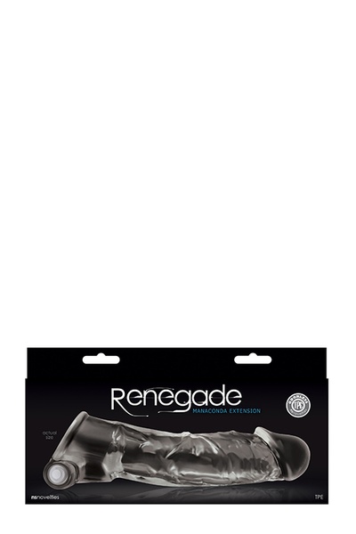 Насадка на член с вибрацией RENEGADE MANACONDA CLEAR , T280309