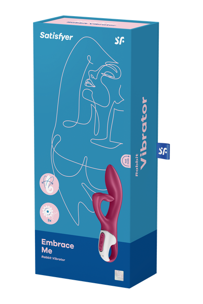 Гибкий двойной вибратор SATISFYER EMBRACE ME BERRY , T360413